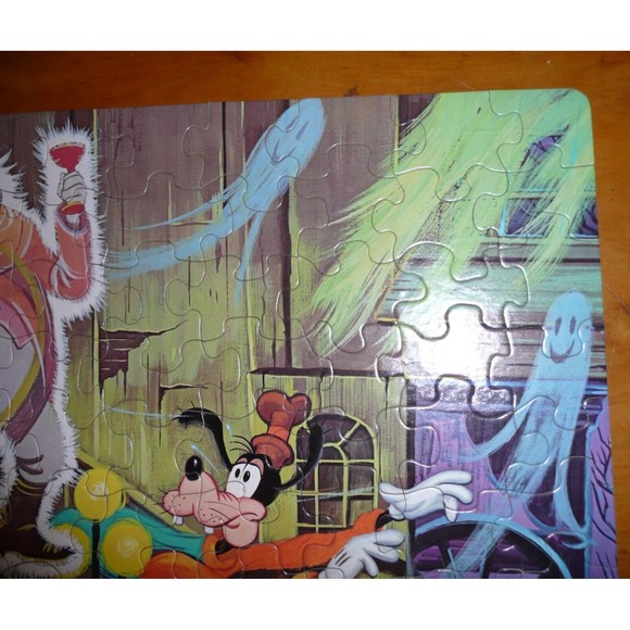 VTG Walt Disney Haunted House At Disneyland Jigsaw Puzzle Complete Mansion RARE - Picture 6 of 16
